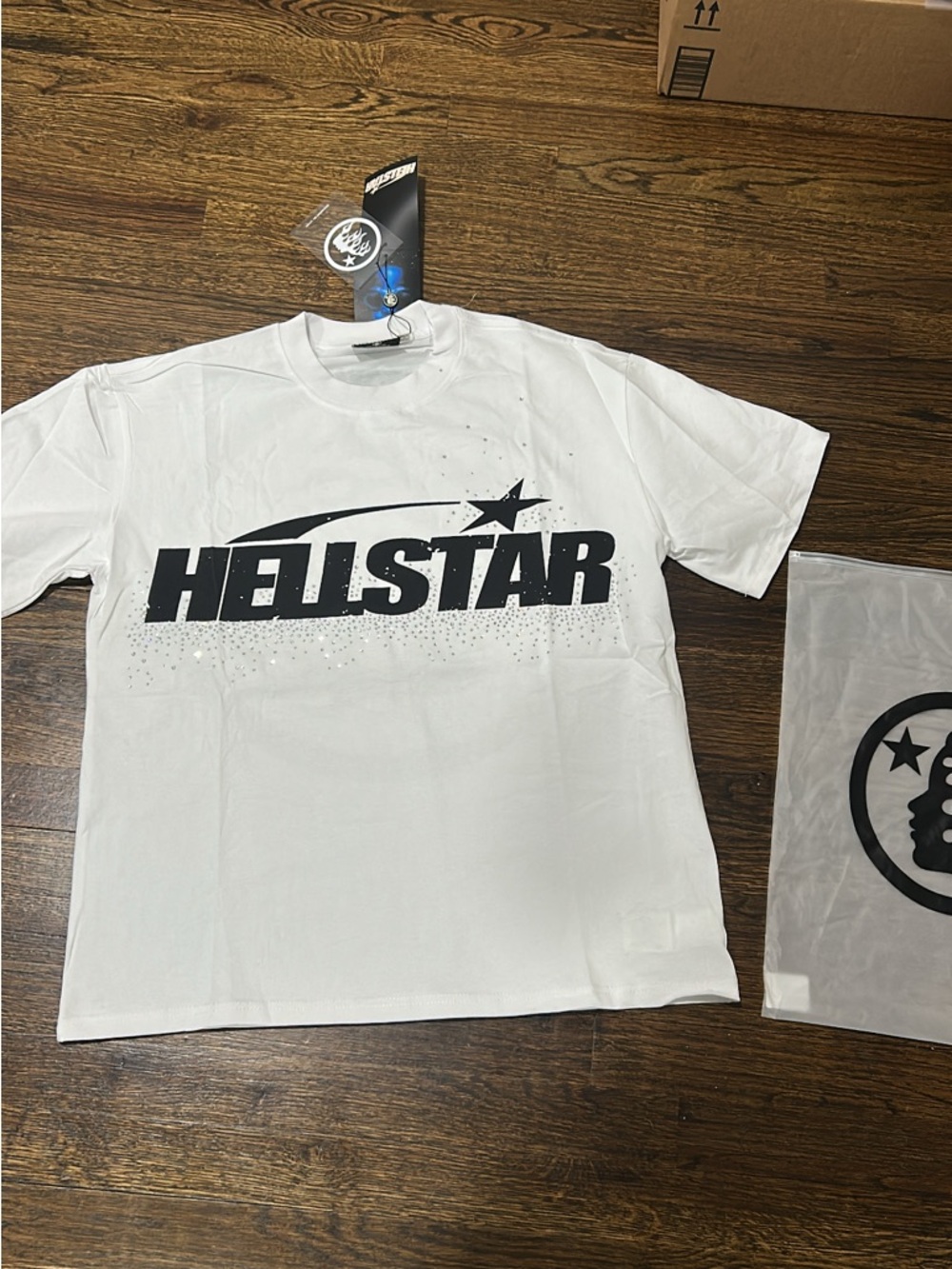 Hell star rhine stone tee